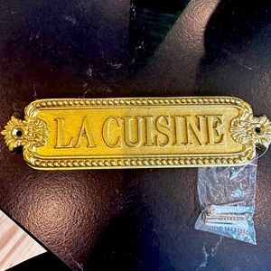 Anthropologie la cuisine sign. New out of box.